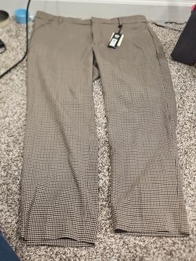 Banana Republic Women's Houndstooth Dress Pants - Brown and Black